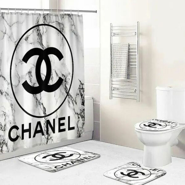 Chanel Bathroom Set Home Decor Hypebeast Bath Mat Luxury Fashion Brand