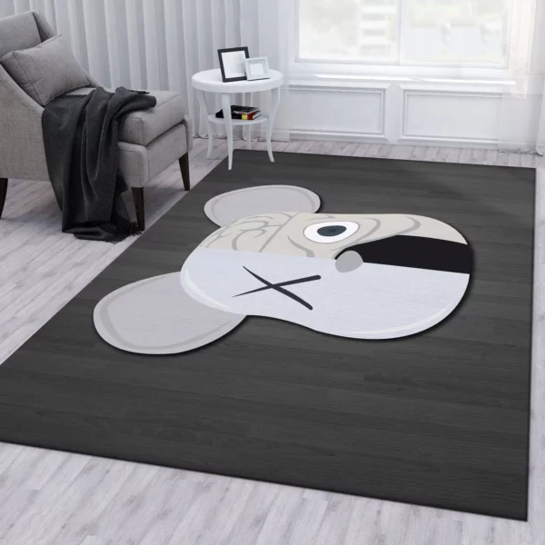 Kaws Rectangle Rug Luxury Fashion Brand Area Carpet Home Decor Door Mat