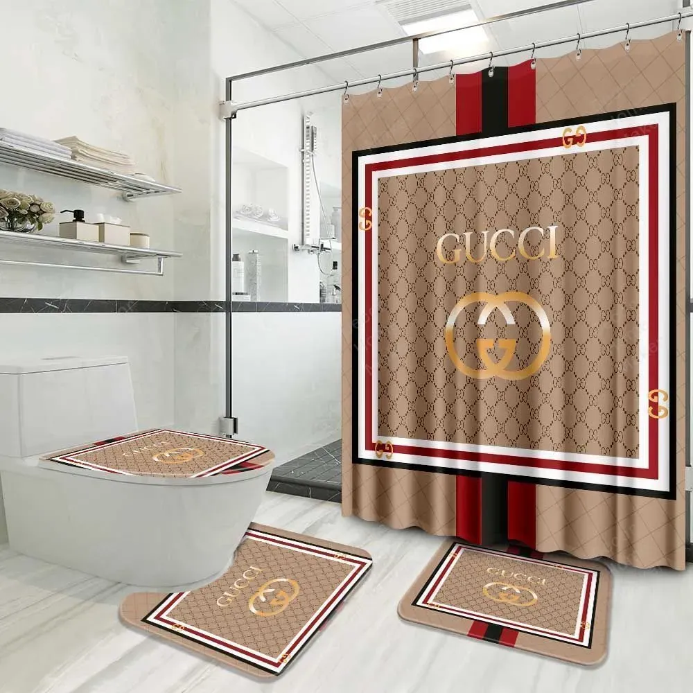 Gucci Bathroom Set Home Decor Luxury Fashion Brand Hypebeast Bath Mat