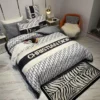 Christian Dior Logo Brand Bedding Set Bedspread Luxury Bedroom Home Decor