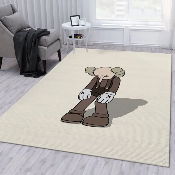 Kaws small lie figure Rectangle Rug Fashion Brand Door Mat Home Decor Luxury Area Carpet