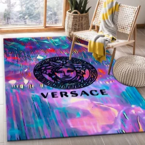 Versace Rectangle Rug Area Carpet Fashion Brand Home Decor Luxury Door Mat