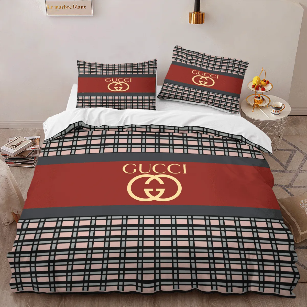 Gucci Caro Louis Vuitton Logo Brand Bedding Set Home Decor Bedroom Luxury Bedspread