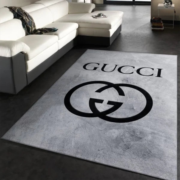 Gucci Rectangle Rug Luxury Home Decor Area Carpet Door Mat Fashion Brand