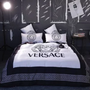 Gianni Versace Logo Brand Bedding Set Bedroom Bedspread Home Decor Luxury