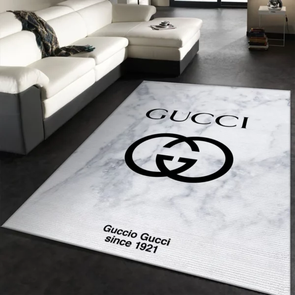 Gucci white Rectangle Rug Area Carpet Door Mat Fashion Brand Home Decor Luxury