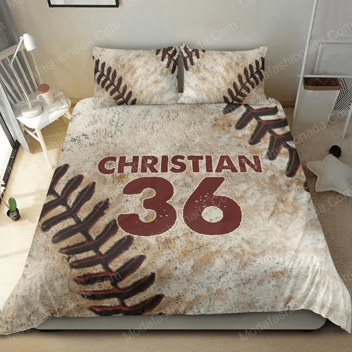 Christian 36 Baseball Sport 5 Logo Type 1612 Bedding Sets Sporty Bedroom Home Decor