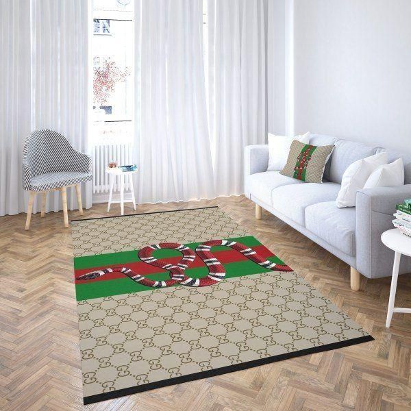 Gucci Colorful Snake Area Christmas The Luxury Fashion Brand Rug Area Carpet Home Decor Door Mat
