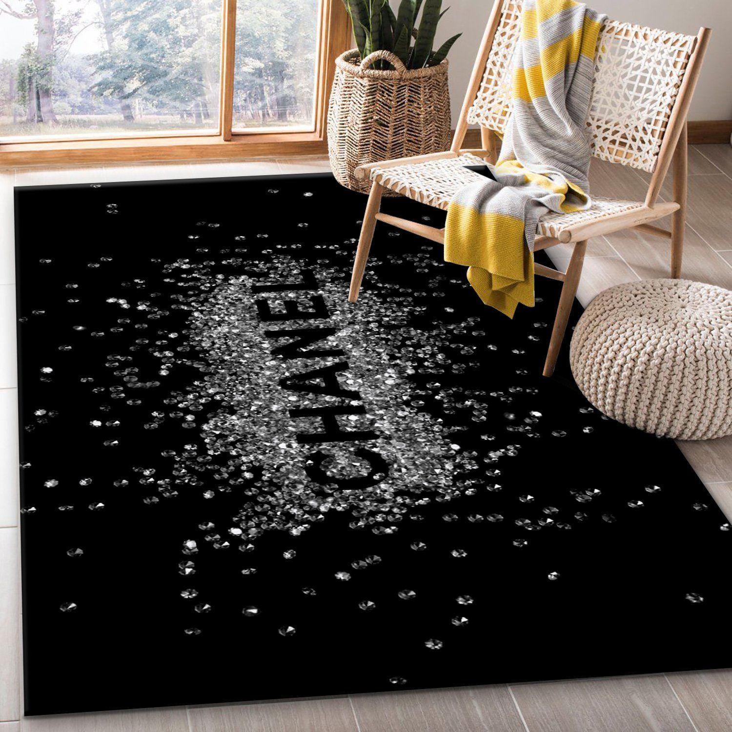 Chanel Area Bed Luxury Fashion Brand Rug Door Mat Area Carpet Home Decor