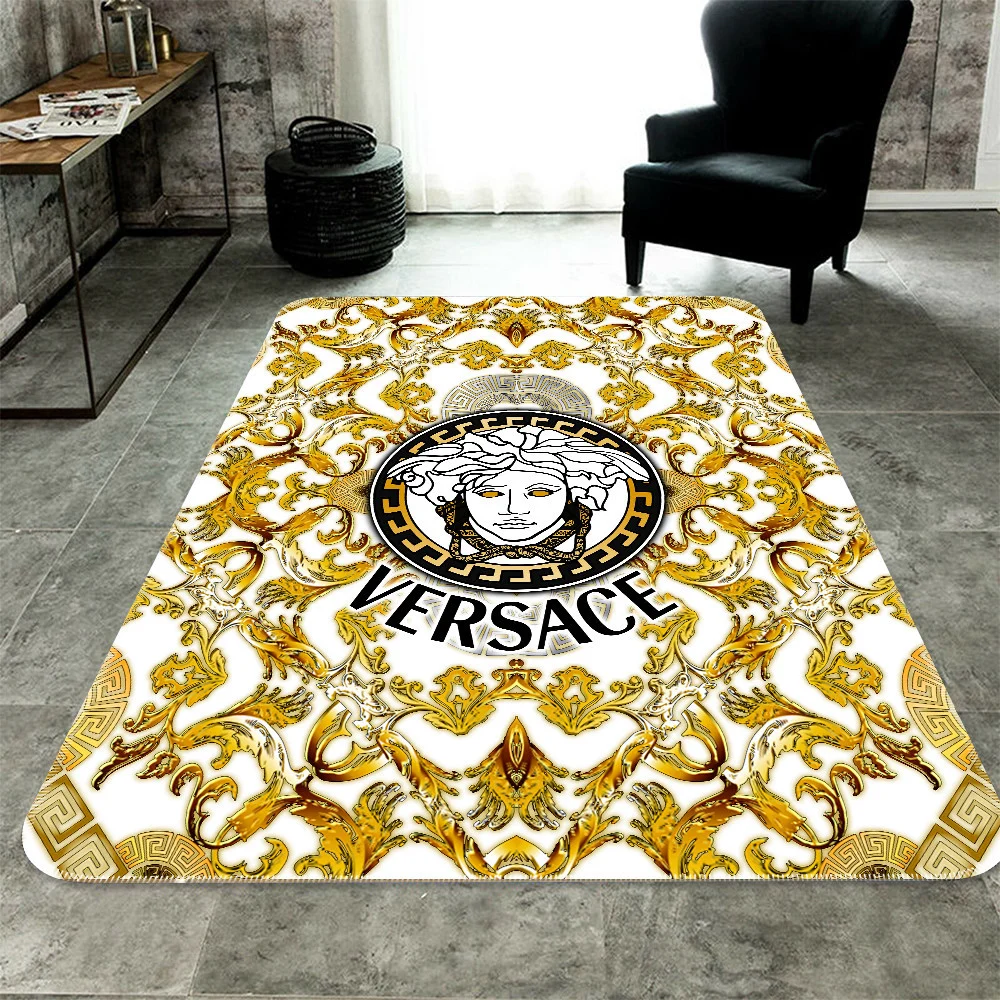 Versace Golden Luxury Fashion Brand Rug Door Mat Area Carpet Home Decor