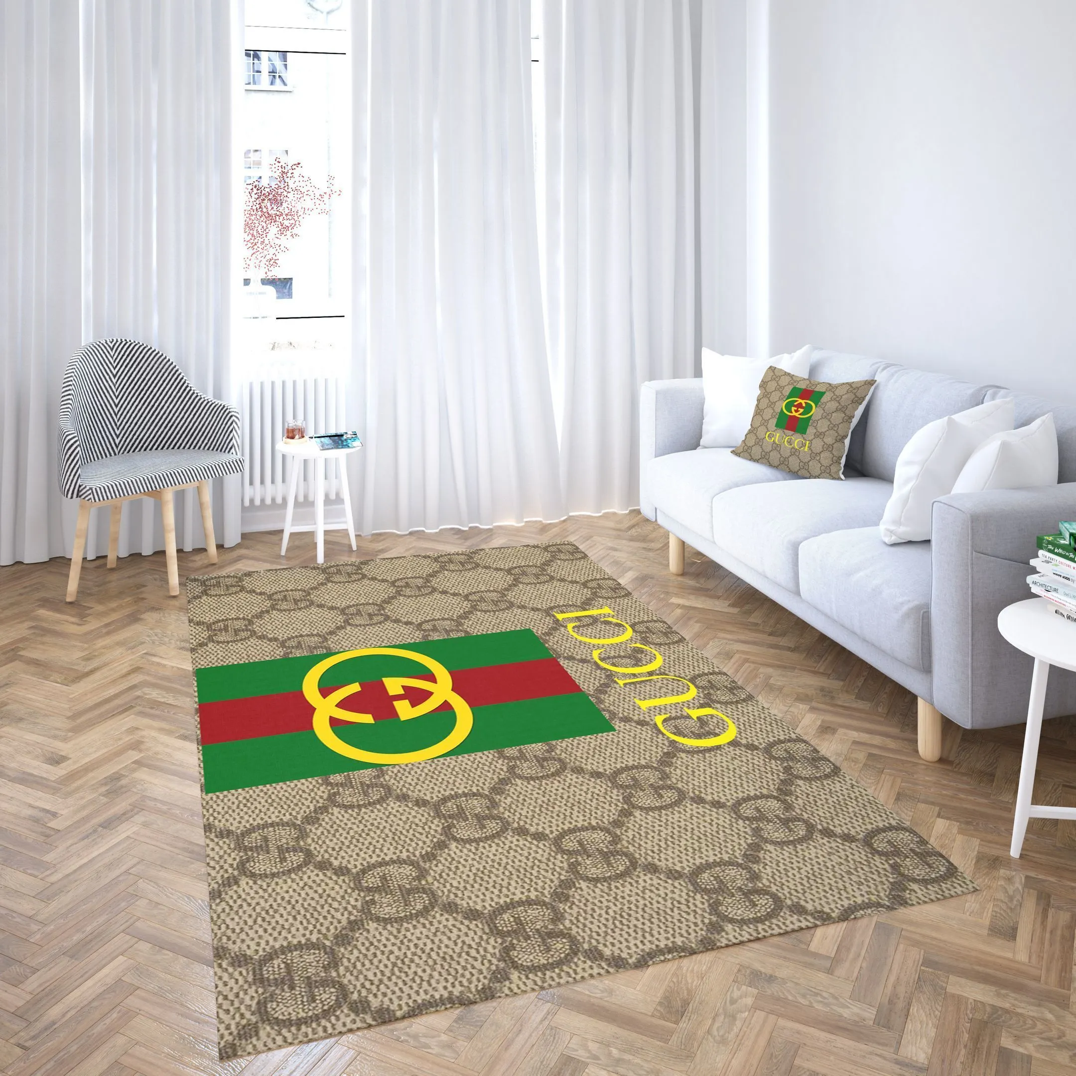 Gucci Mat Luxury Fashion Brand Rug Door Mat Home Decor Area Carpet