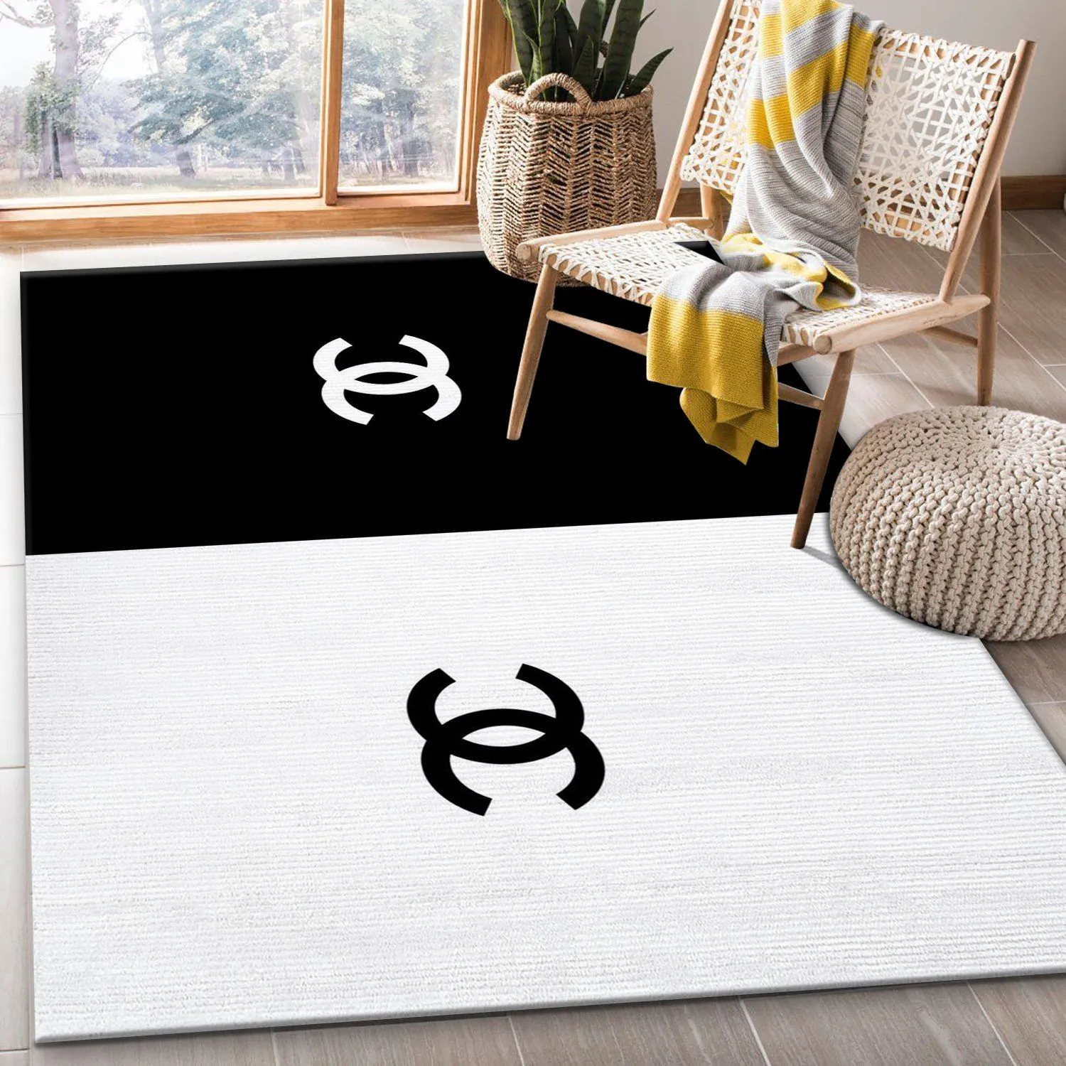 Chanel Luxury Fashion Brand Rug Home Decor Area Carpet Door Mat