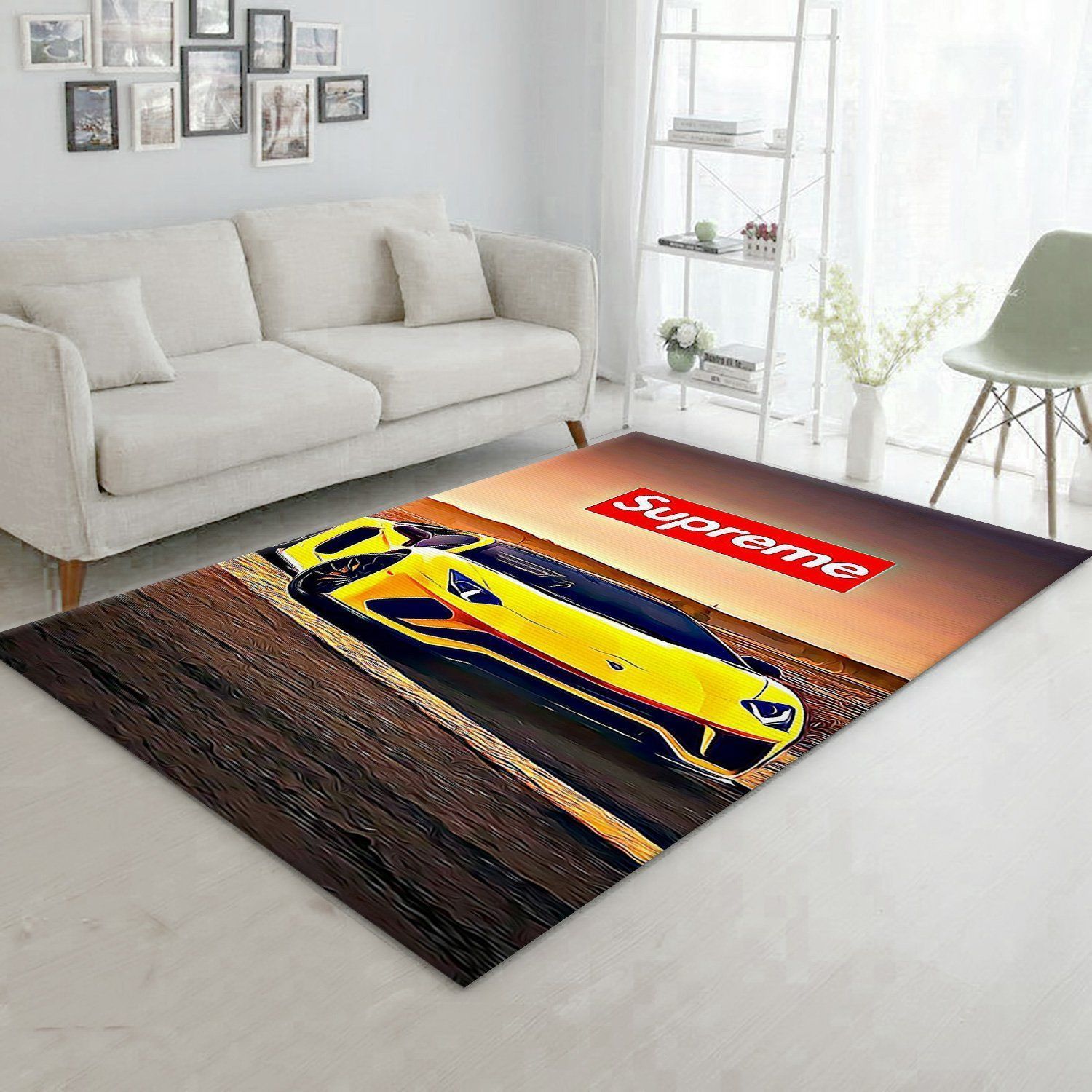 Supreme Lamborghini V Area For Luxury Fashion Brand Rug Door Mat Home Decor Area Carpet
