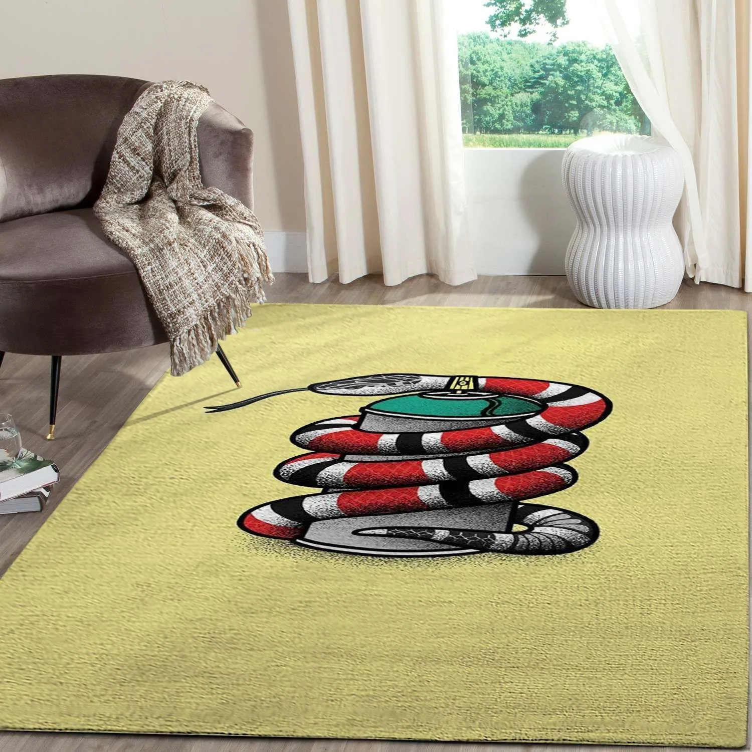 Gucci Snake Mat Luxury Fashion Brand Rug Door Mat Area Carpet Home Decor