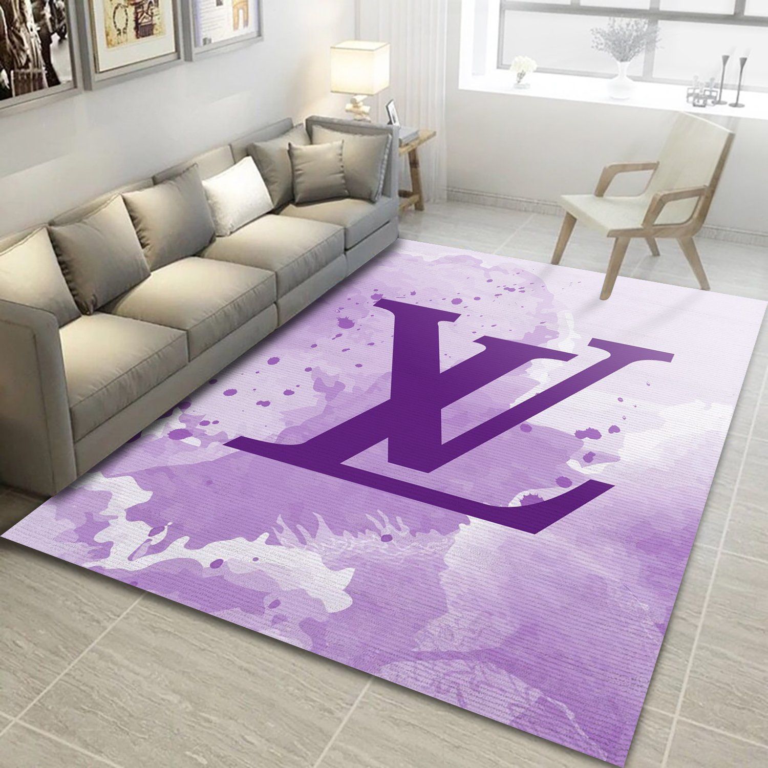 Louis Vuitton Area Luxury Fashion Brand Rug Home Decor Door Mat Area Carpet