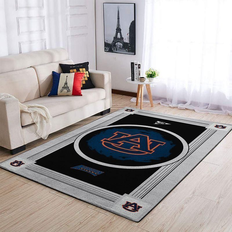 Auburn Tigerss Ncaa Football Basketball Team Logo Type 8061 Rug Area Carpet Living Room Home Decor