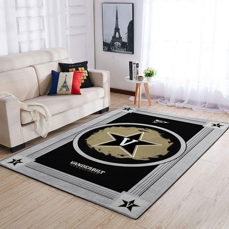 Vanderbilt Commodoress Ncaa Football Basketball Team Logo Type 8266 Rug Living Room Home Decor Area Carpet