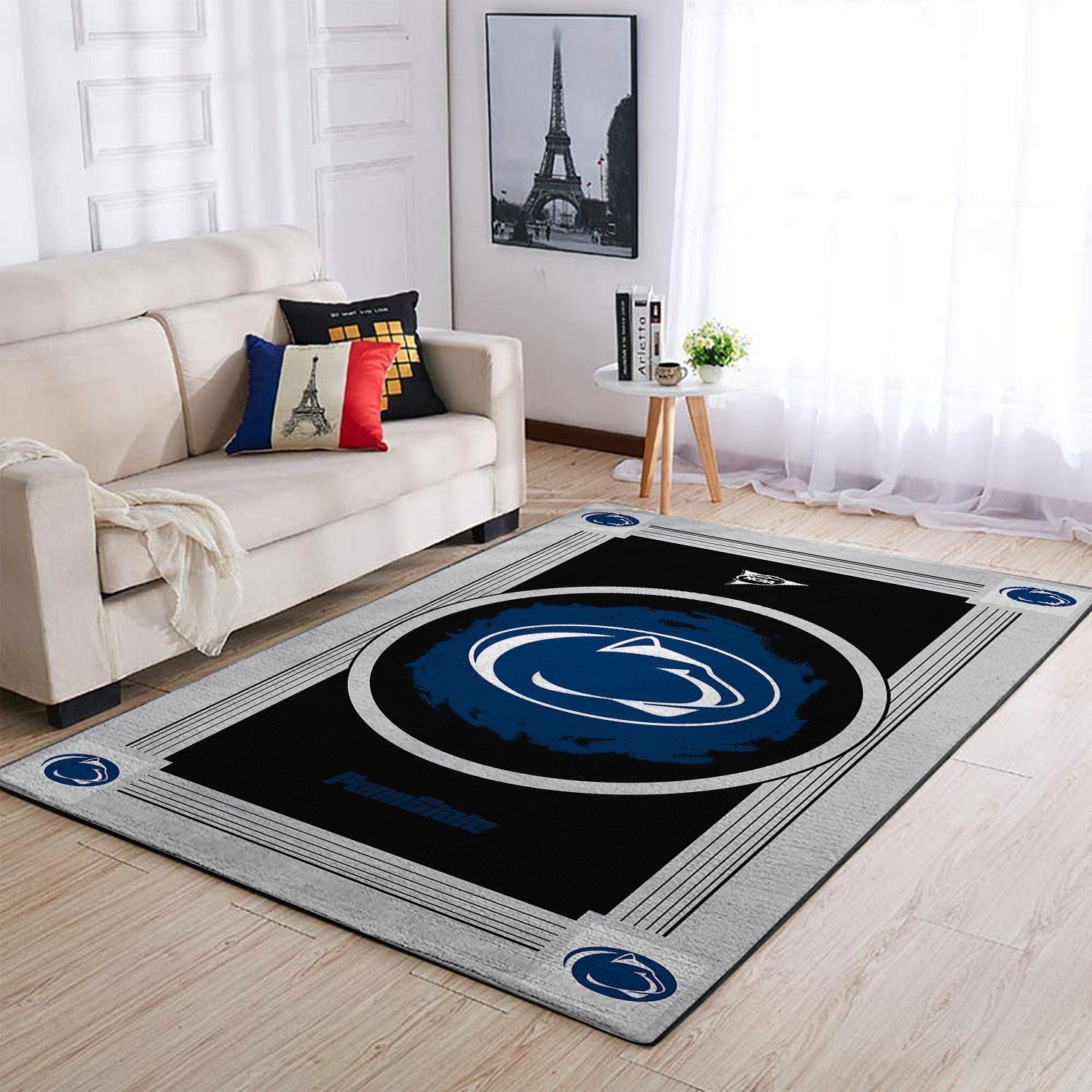 Penn State Nittany Lions Ncaa Team Logo Nice Type 8351 Rug Living Room Area Carpet Home Decor