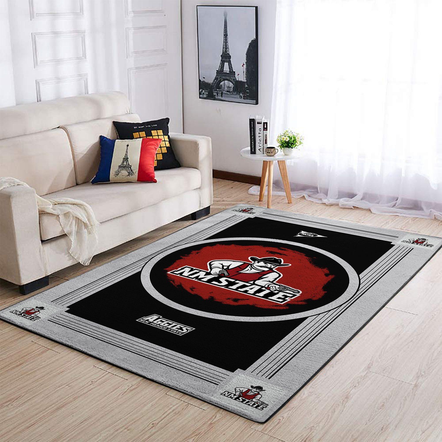 New Mexico State Aggies Ncaa Team Logo Nice Type 8594 Rug Living Room Area Carpet Home Decor