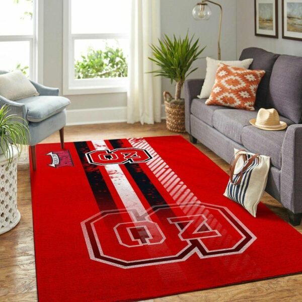 North Carolina State Wolfpack Ncaa Custom Type 8674 Rug Home Decor Area Carpet Living Room