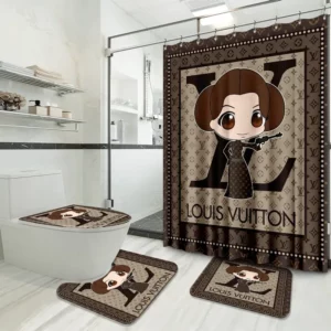 Louis Vuitton Bathroom Set Luxury Fashion Brand Home Decor Hypebeast Bath Mat