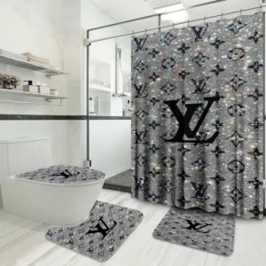 Louis Vuitton Bathroom Set Bath Mat Home Decor Hypebeast Luxury Fashion Brand