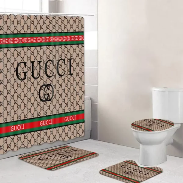 Gucci Bathroom Set Bath Mat Home Decor Luxury Fashion Brand Hypebeast