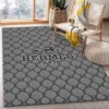 Hermes Rectangle Rug Home Decor Door Mat Luxury Area Carpet Fashion Brand