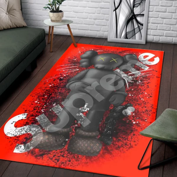 Supreme Rectangle Rug Area Carpet Home Decor Luxury Fashion Brand Door Mat