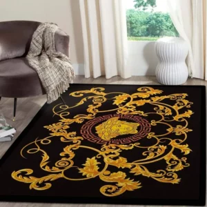 Versace Rectangle Rug Luxury Area Carpet Door Mat Home Decor Fashion Brand