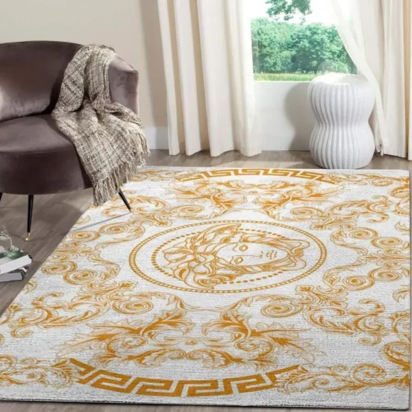 Versace Rectangle Rug Area Carpet Door Mat Fashion Brand Home Decor Luxury