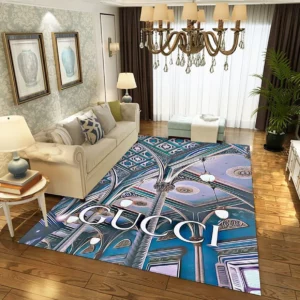 Gucci Rectangle Rug Luxury Area Carpet Fashion Brand Home Decor Door Mat