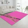 Gucci Pink Rectangle Rug Luxury Area Carpet Door Mat Home Decor Fashion Brand