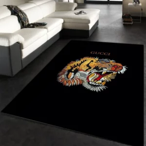 Gucci Tiger Rectangle Rug Area Carpet Home Decor Fashion Brand Luxury Door Mat