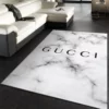 Gucci White Rectangle Rug Fashion Brand Home Decor Door Mat Area Carpet Luxury