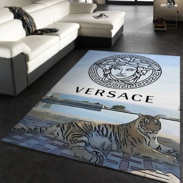 Versace Rectangle Rug Home Decor Door Mat Luxury Fashion Brand Area Carpet