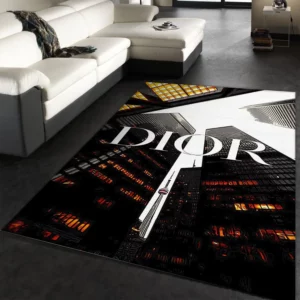 Dior Rectangle Rug Home Decor Area Carpet Fashion Brand Door Mat Luxury