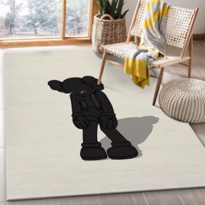 Kaws Small Lie Figure Rectangle Rug Fashion Brand Home Decor Door Mat Luxury Area Carpet