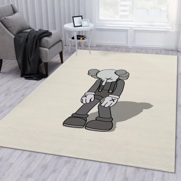 Kaws Small Lie Figure Rectangle Rug Home Decor Luxury Door Mat Area Carpet Fashion Brand