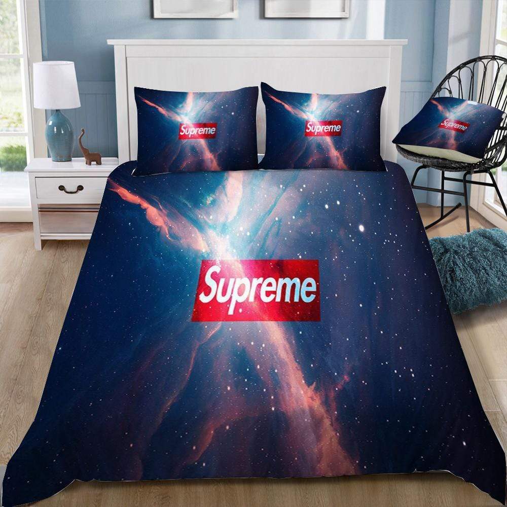 Supreme Spversace Logo Brand Bedding Set Bedspread Luxury Bedroom Home Decor