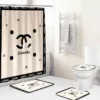 Chanel Beige Bathroom Set Luxury Fashion Brand Bath Mat Hypebeast Home Decor