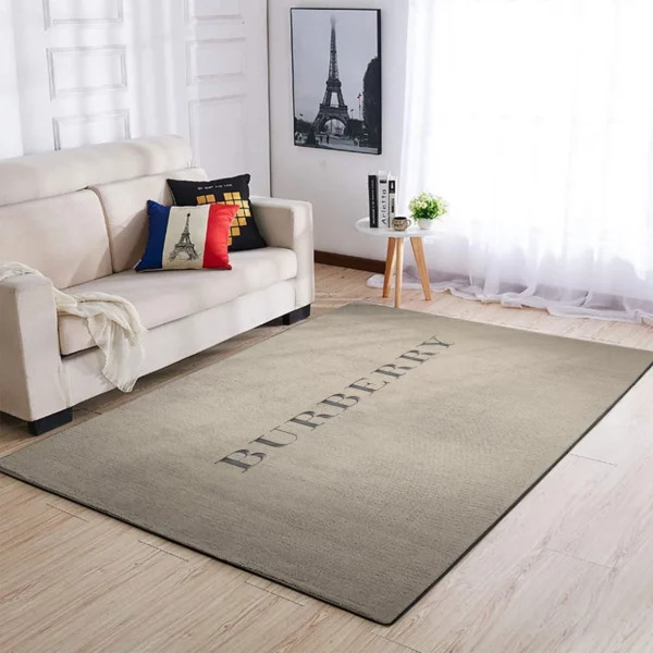 Burberry Rectangle Rug Luxury Door Mat Area Carpet Home Decor Fashion Brand