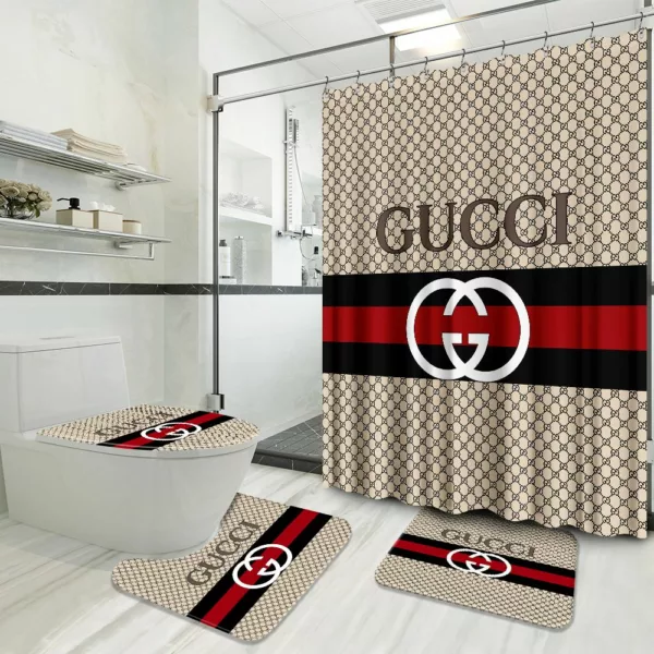 Gucci Bathroom Set Home Decor Luxury Fashion Brand Bath Mat Hypebeast