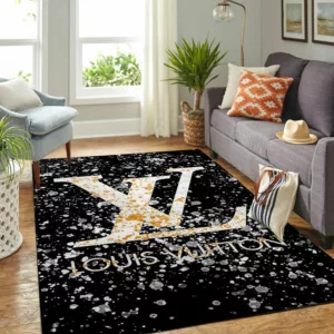 Louis Vuitton Dirty Rectangle Rug Area Carpet Fashion Brand Home Decor Door Mat Luxury