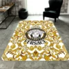 Versace Golden Rectangle Rug Home Decor Luxury Fashion Brand Area Carpet Door Mat