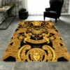 Versace Golden Rectangle Rug Home Decor Area Carpet Door Mat Luxury Fashion Brand