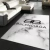 Balenciaga Paris Veinstone Rectangle Rug Fashion Brand Door Mat Luxury Area Carpet Home Decor