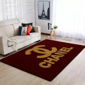 ChanelRed Rectangle Rug Luxury Fashion Brand Area Carpet Door Mat Home Decor