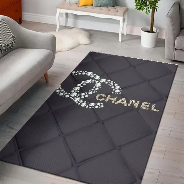 Chanel Rectangle Rug Fashion Brand Home Decor Luxury Door Mat Area Carpet