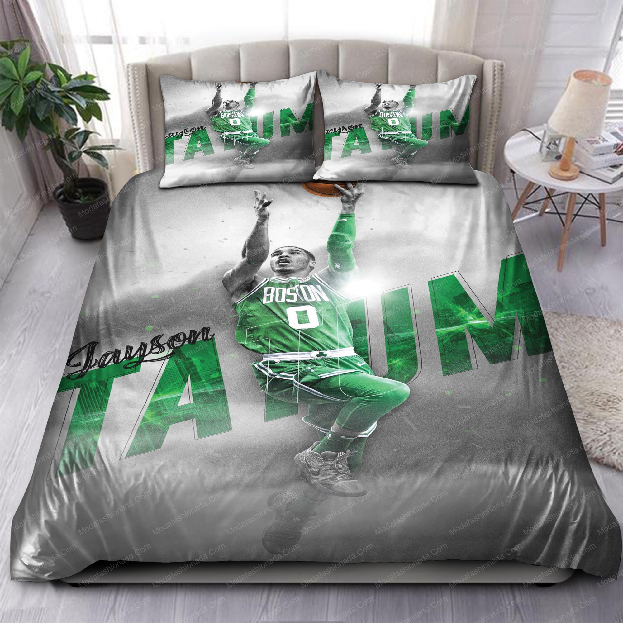 Jayson Tatum Boston Celtics Nba 136 Logo Type 1128 Bedding Sets Sporty Bedroom Home Decor